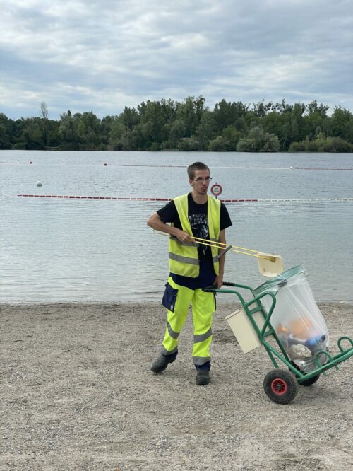 ramassage déchets sur la plage